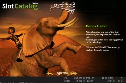Πίνακας πληρωμών 3. Archibald Discovering Africa HD Κουλοχέρης