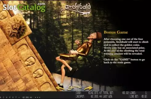 Πίνακας πληρωμών 3. Archibald Mayan Ruins HD Κουλοχέρης
