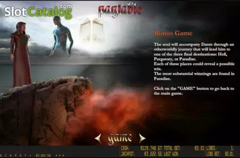 Πίνακας πληρωμών 3. Dante's Hell HD Κουλοχέρης