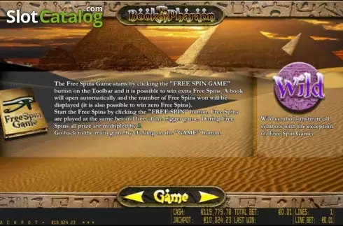 Πίνακας πληρωμών 2. Book of Pharaon HD Κουλοχέρης