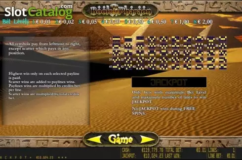 Οθόνη4. Book of Pharaon HD Κουλοχέρης