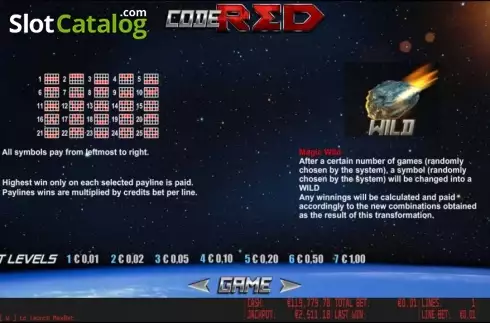Winlines. Code Red HD Κουλοχέρης
