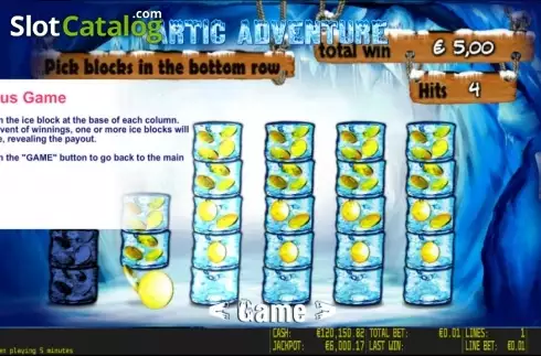 Πίνακας πληρωμών 3. Artic Adventure HD Κουλοχέρης
