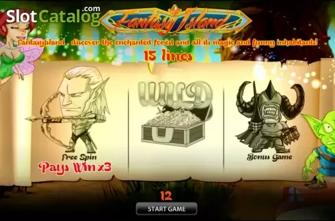 Οθόνη2. Fantasy Island HD Κουλοχέρης