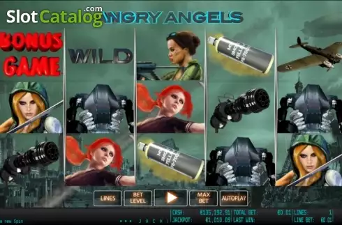Gane καρούλια. Angry Angels HD Κουλοχέρης