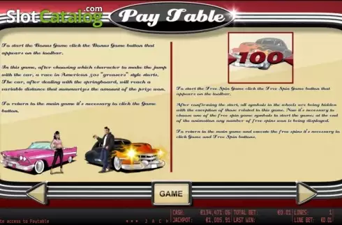 Πίνακας πληρωμών 3. Rockabillions HD Κουλοχέρης