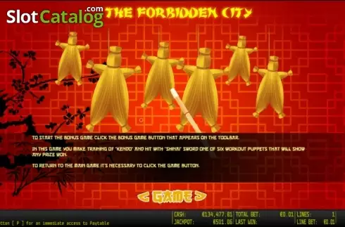 Πίνακας πληρωμών 3. The Forbidden City HD Κουλοχέρης