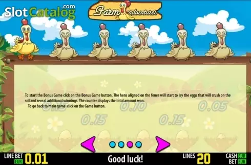 Πίνακας πληρωμών 3. Farm Adventures HD Κουλοχέρης