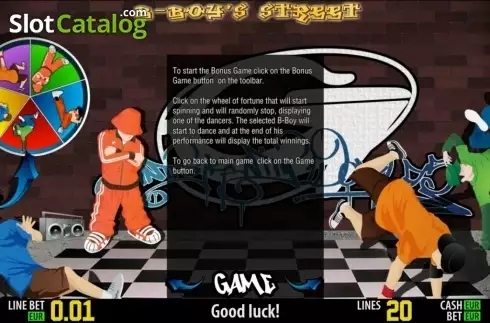 Πίνακας πληρωμών 3. B-boy's Street HD Κουλοχέρης 