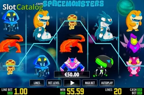 Κερδίστε 1. Space Monsters HD Κουλοχέρης