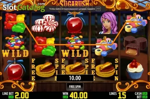 Οι freespins κερδίζουν. Sugarush HD Κουλοχέρης