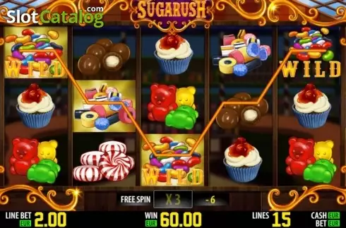 Δωρεάν περιστροφές 1. Sugarush HD Κουλοχέρης