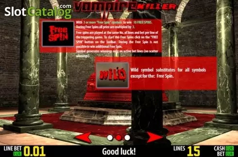 Πίνακας πληρωμών 2. Vampire Killer HD Κουλοχέρης
