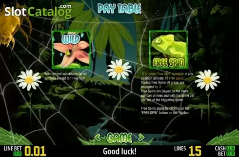 Πίνακας πληρωμών 2. Insect World HD Κουλοχέρης