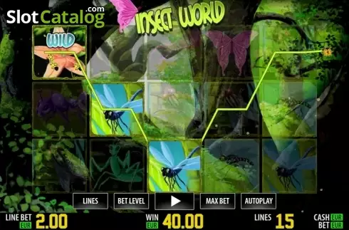 Κερδίστε άγρια. Insect World HD Κουλοχέρης