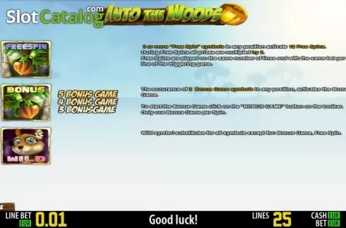 Πίνακας πληρωμών 2. Into The Woods HD Κουλοχέρης