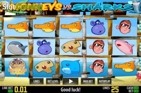 Παιχνίδια με ρόλους. Monkeys vs Sharks HD Κουλοχέρης