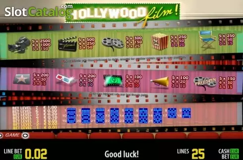 Πίνακας πληρωμών 1. Hollywood Film HD Κουλοχέρης