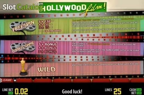 Πίνακας πληρωμών 2. Hollywood Film HD Κουλοχέρης