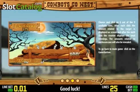 Πίνακας πληρωμών 3. Cowboys Go West HD Κουλοχέρης