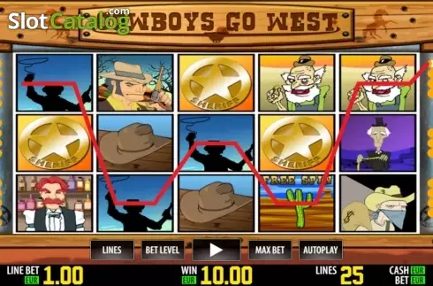Νίκη. Cowboys Go West HD Κουλοχέρης
