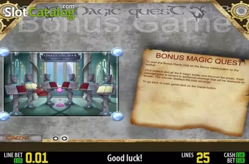 Πίνακας πληρωμών 3. Magic Quest HD Κουλοχέρης