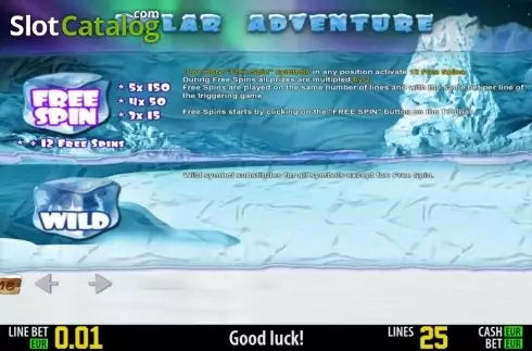 Πίνακας πληρωμών 2. Polar Adventure HD Κουλοχέρης