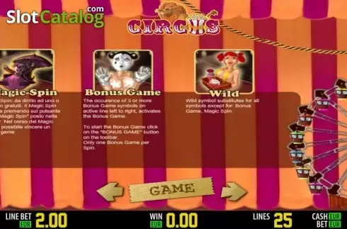 Πίνακας πληρωμών 2. Circus HD Κουλοχέρης