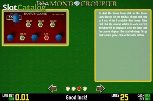 Πίνακας πληρωμών 3. Diamond Croupier HD Κουλοχέρης