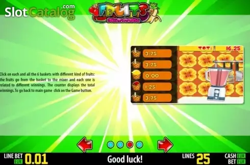 Πίνακας πληρωμών 3. Fruits Dimension HD Κουλοχέρης