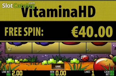 Δωρεάν περιστροφές 2. Vitamina HD Κουλοχέρης