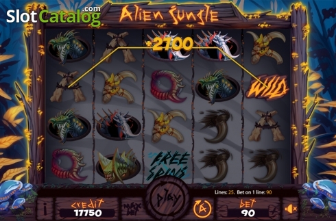 Οθόνη3. Alien Jungle Κουλοχέρης