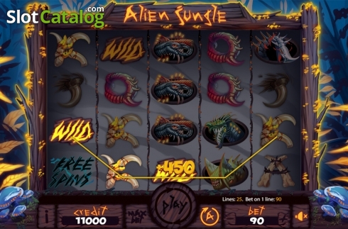Οθόνη4. Alien Jungle Κουλοχέρης