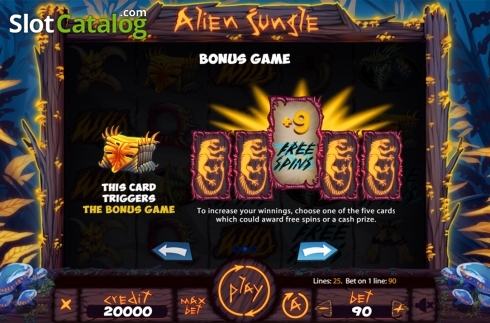 Οθόνη7. Alien Jungle Κουλοχέρης
