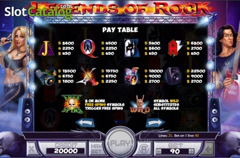 Οθόνη7. Legends of Rock Κουλοχέρης