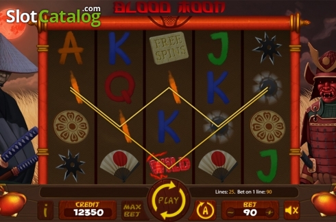 Οθόνη5. Blood Moon (X Card) Κουλοχέρης