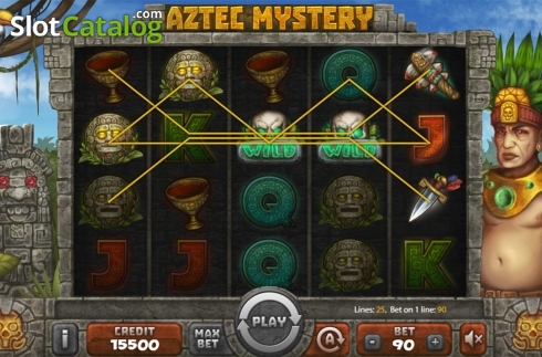 Οθόνη3. Aztec Mystery (X Card) Κουλοχέρης