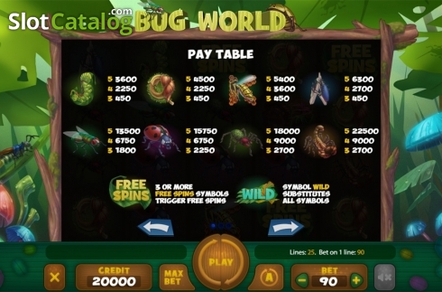 Οθόνη6. Bug World Κουλοχέρης