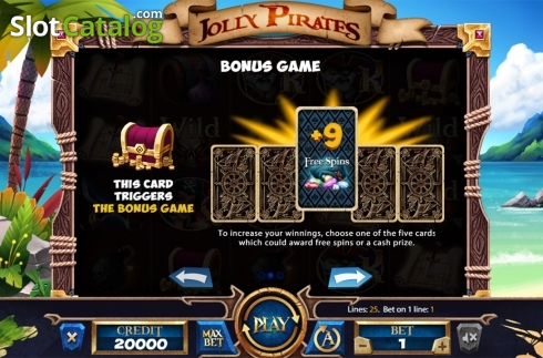 Οθόνη7. Jolly Roger (X Card) Κουλοχέρης