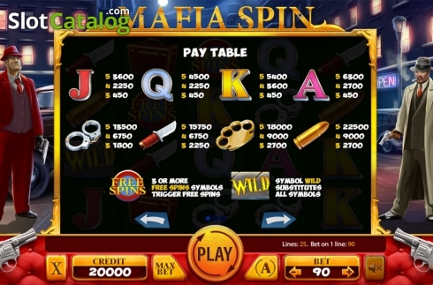 Οθόνη6. Mafia Spin Κουλοχέρης