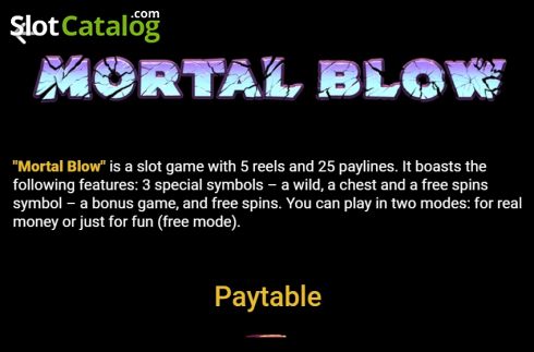 Οθόνη6. Mortal Blow Κουλοχέρης