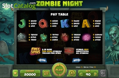 Οθόνη6. Zombie Night Κουλοχέρης