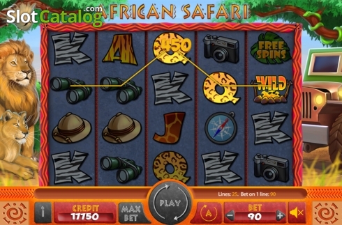 Οθόνη3. African Safari (X Card) Κουλοχέρης