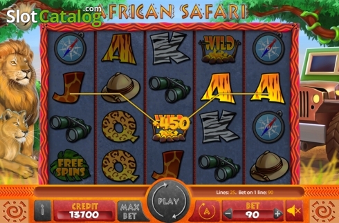 Οθόνη4. African Safari (X Card) Κουλοχέρης