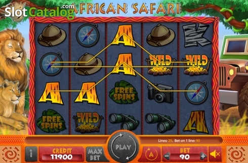 Οθόνη5. African Safari (X Card) Κουλοχέρης