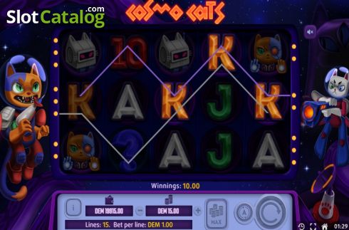 Οθόνη5. Cosmo Cats Κουλοχέρης 