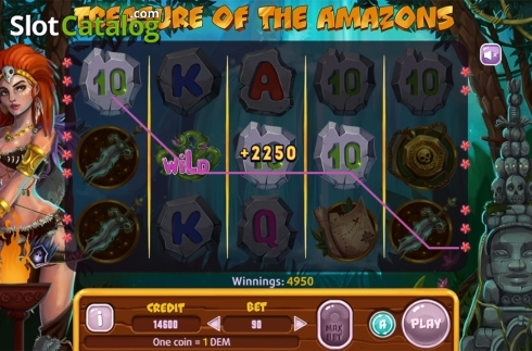 Οθόνη4. Treasure Of The Amazons Κουλοχέρης