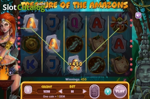 Οθόνη5. Treasure Of The Amazons Κουλοχέρης
