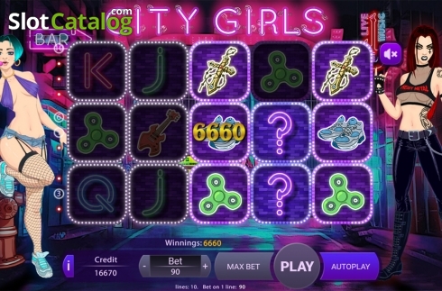 Οθόνη3. City Girls Κουλοχέρης