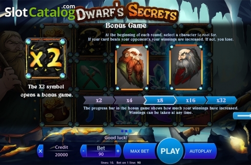 Οθόνη9. Dwarfs Secrets Κουλοχέρης
